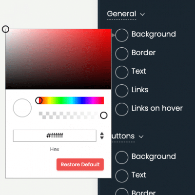 print screen of timely dashboard calendar color settings