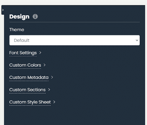 print screen of timely dashboard account design settings