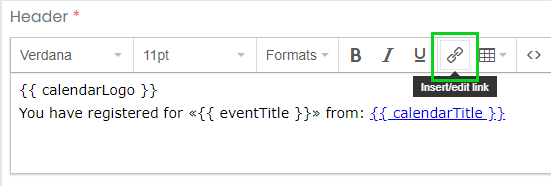 編集エリアの印刷画面 Timelyのダッシュボード。挿入/編集リンクが緑色の四角い枠線で強調表示されています。