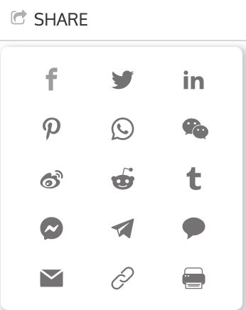 social share button neutral theme