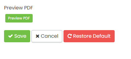 Buttons Preview, Save, Cancel or Restore Your Changes