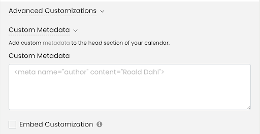 print screen of Timely event management software dashboard showing how to install Google Analytics code