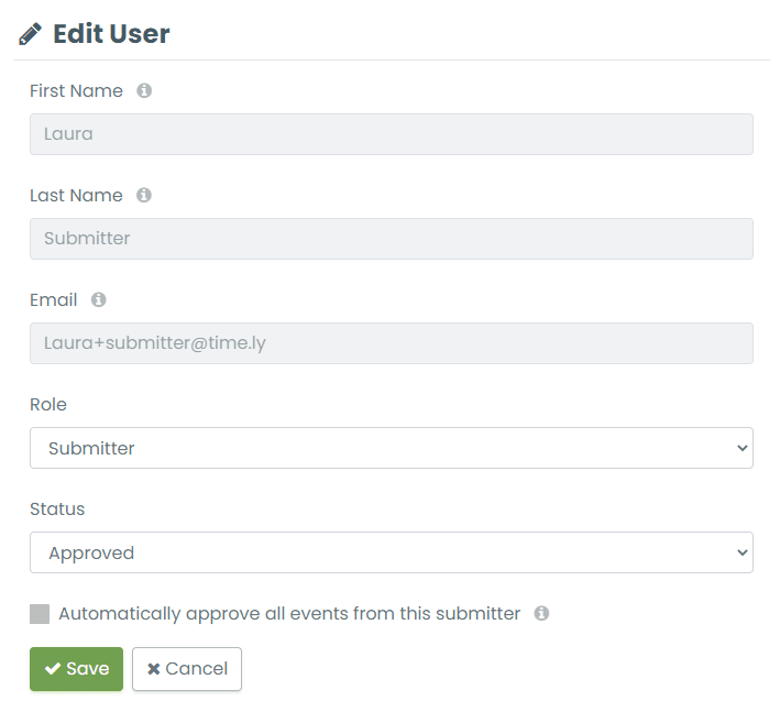 how to edit submitter information before you Approve and Manage Space Booking.