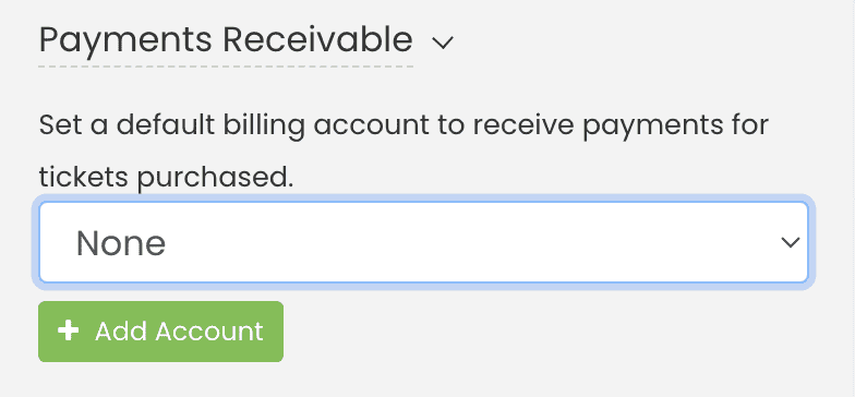 are to add payment gateway in settings to e able to charge a deposit or flat fee.