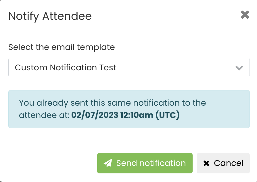 Timely’s system includes an alert feature to prevent duplicate notifications from being sent to the same recipients.