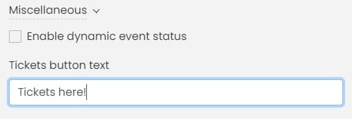 tela de impressão da área onde você pode definir diversas configurações para o seu Timely Calendário