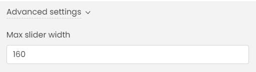 tela de impressão de Timely configurações de largura máxima do controle deslizante do sistema de gerenciamento de eventos