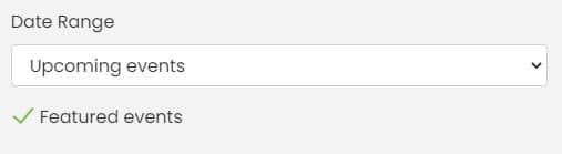 tela de impressão de Timely controle deslizante do sistema de gerenciamento de eventos configurações de eventos em destaque