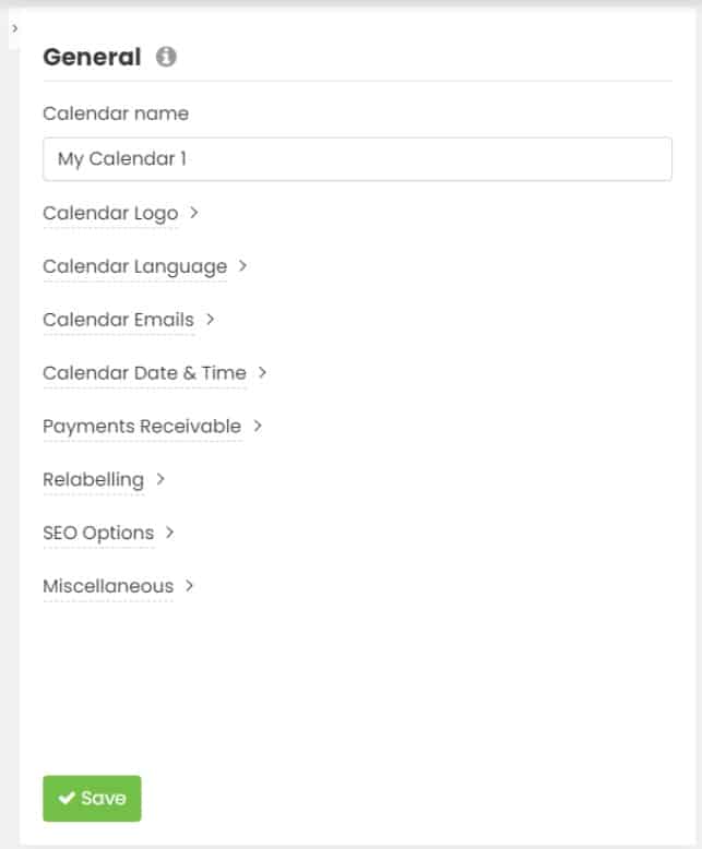 tela de impressão de Timely configurações gerais do software de gerenciamento de eventos