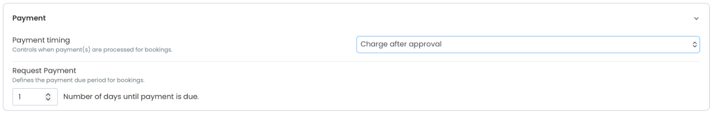 Charge after approval