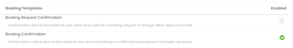 Click the status icon under the enabled column so it becomes unchecked