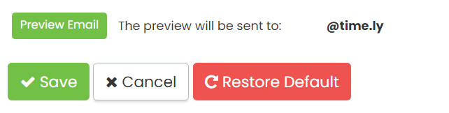 Preview, Save, or Restore Default